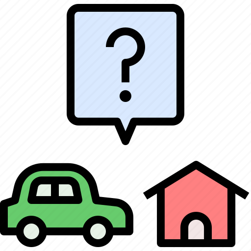 Decision, car, home, consider, financial, asset icon - Download on Iconfinder