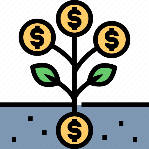 Investment, growth, interest, passive, income, money, tree icon - Download on Iconfinder