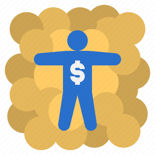 Financial, freedom, rich, wealth, happy, money, millionaire icon - Download on Iconfinder