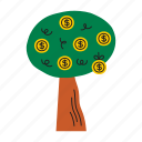 money, tree, profit, investment, growth, savings, wealth