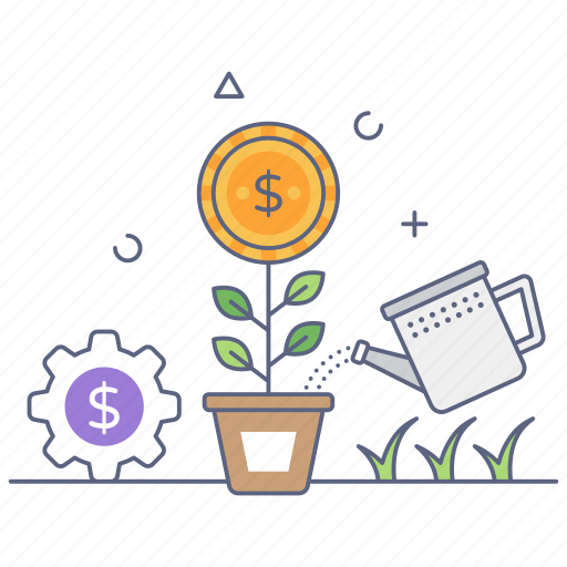 Money plant, making money, money growth, cash making, finance icon - Download on Iconfinder