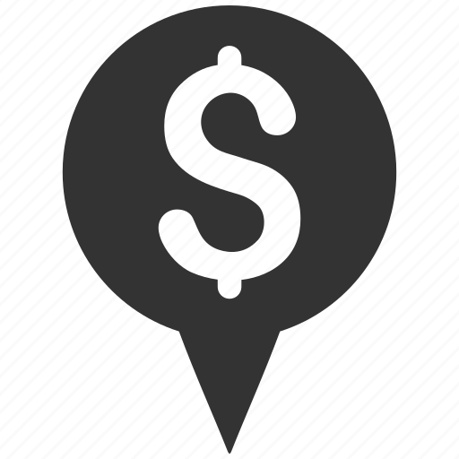 Bank pointer, flag, gps, map marker, money, navigation, pin icon - Download on Iconfinder