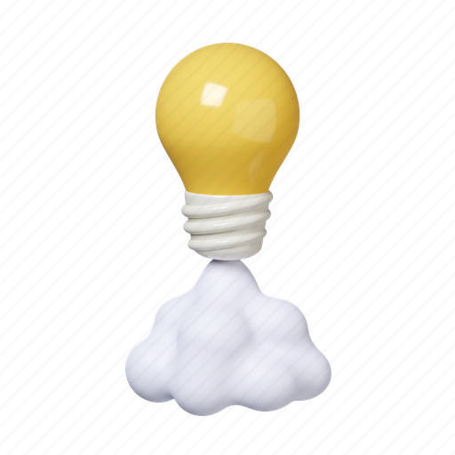 Idea, light bulb, business, creativity, development, startup, growth 3D illustration - Download on Iconfinder