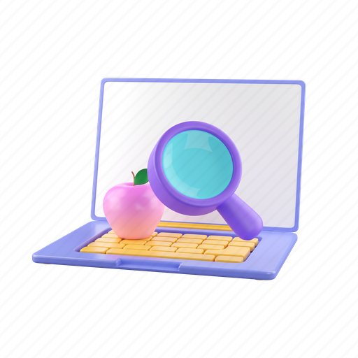 Education, laptop, online, knowledge, learning, study, technology 3D illustration - Download on Iconfinder