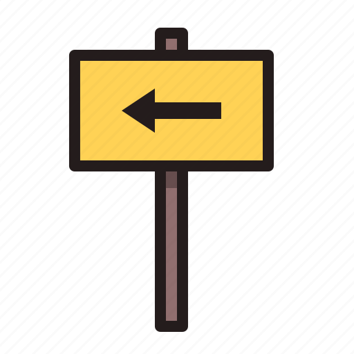 Direction, left, sign, turn icon - Download on Iconfinder