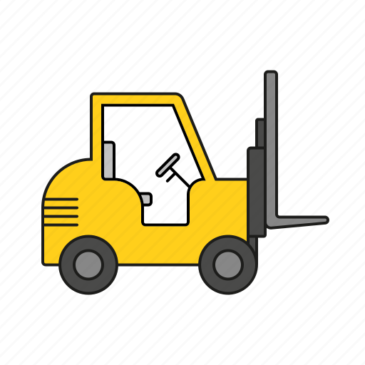 Cargo, forklift, industry, logistics, shipping, transport, vehicle icon - Download on Iconfinder