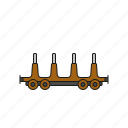 cargo, logistics, open, railway, shipping, transport, wagon