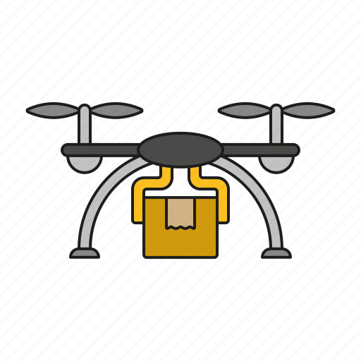 Cargo, delivery, drone, logistics, parcel, shipping, transport icon - Download on Iconfinder