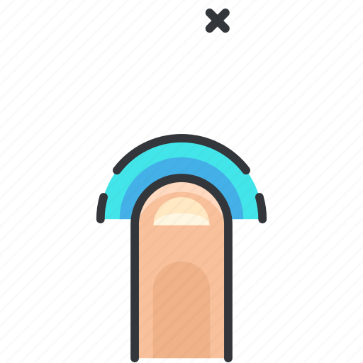 Finger, gesture, once, tap, touch icon - Download on Iconfinder