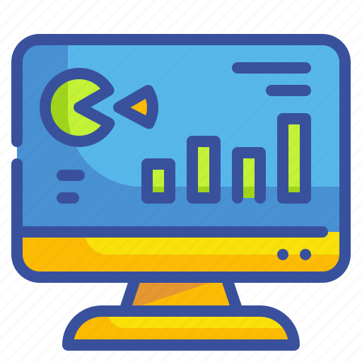 Analytics, business, computer, finance, graph, monitor, presentation icon - Download on Iconfinder