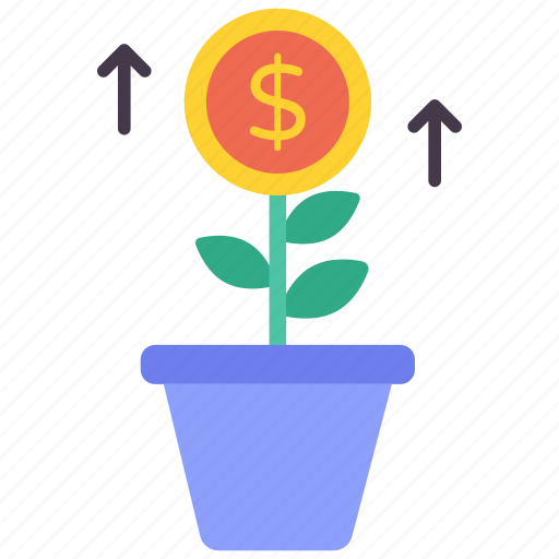 Growth, finance, dollar, wealth, financial icon - Download on Iconfinder
