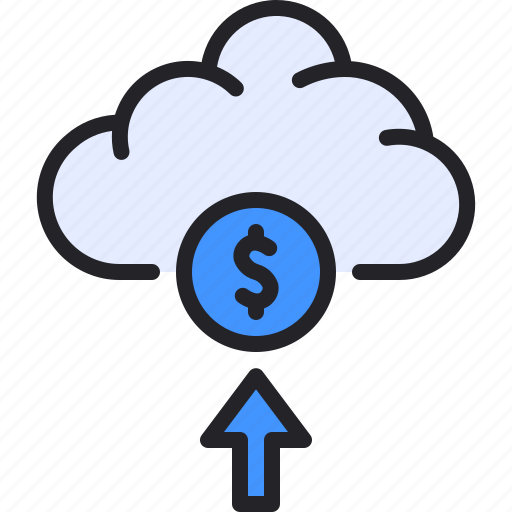 Cloud, coin, storage, deposit, money icon - Download on Iconfinder
