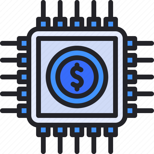 Cpu, money, finance, chip, electronics icon - Download on Iconfinder
