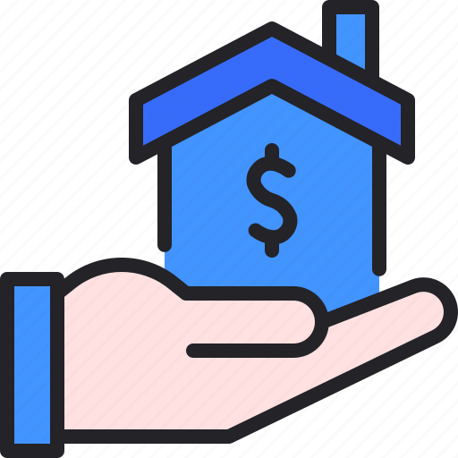 Mortgage, hand, loan, property, business icon - Download on Iconfinder