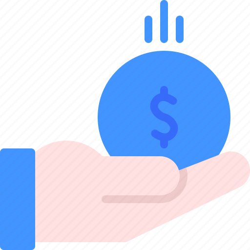 Hand, payment, currency, business, money icon - Download on Iconfinder