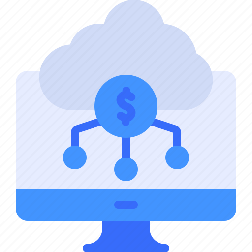 Monitor, cloud, storage, money, computer icon - Download on Iconfinder