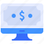 monitor, computer, money, finance, business 