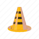 attention, cartoon, cone, danger, safety, stop, traffic