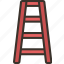 ladder, stepladder, climb, high, tool 