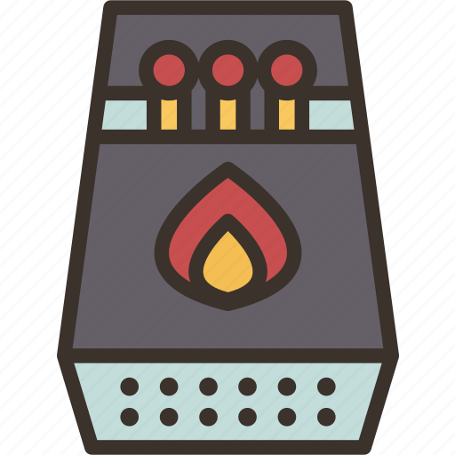 Matchbox, matchstick, ignition, flammable, fire icon - Download on Iconfinder