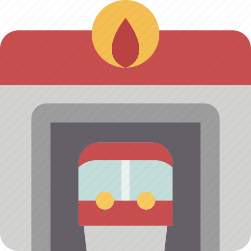 Fire, station, emergency, rescue, service icon - Download on Iconfinder