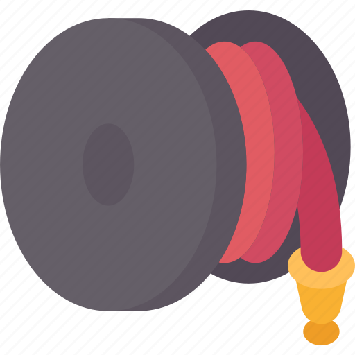 Fire, hose, reel, water, equipment icon - Download on Iconfinder