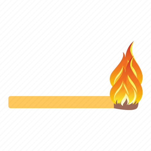 Fire, flame, match, stick icon - Download on Iconfinder