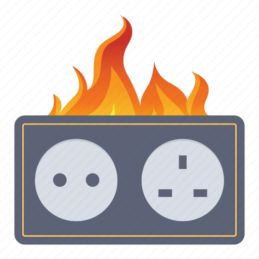 Burn, fire, flame, socket icon - Download on Iconfinder
