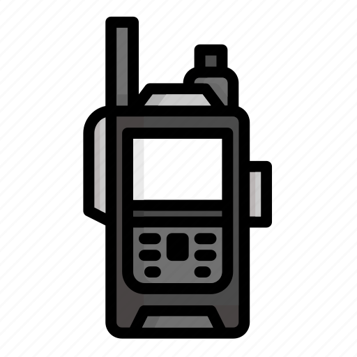 Walkie, talkie, ht, communication, detective, electronics, telephone icon - Download on Iconfinder