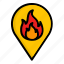 fire, location, map, firefighter, blaze, emergency, burn, international fire fighters day 