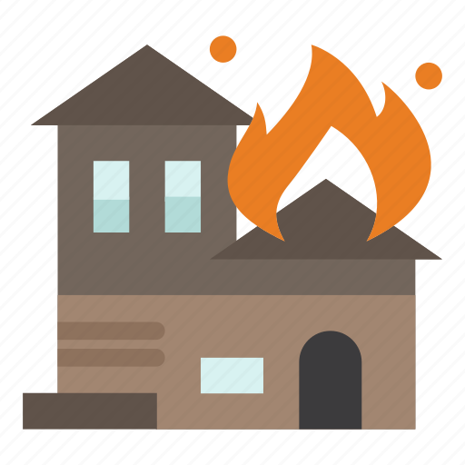 Architecture, burning, fire, house icon - Download on Iconfinder