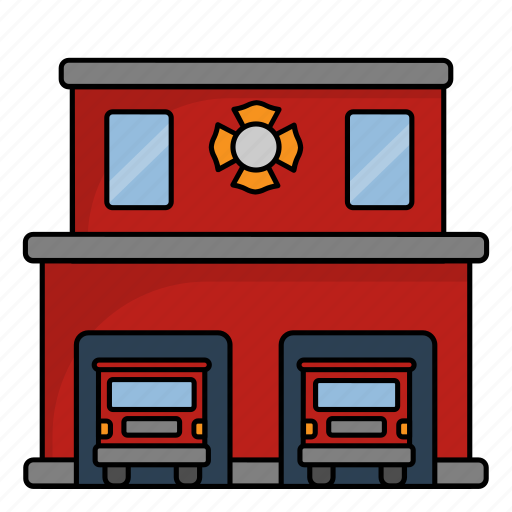 Fire station, firefighter, fire icon - Download on Iconfinder