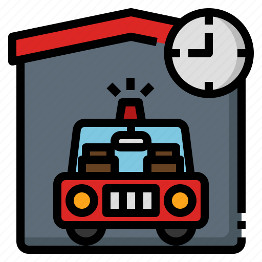 Fire, station, emergency, firefighter, public, service, police icon - Download on Iconfinder