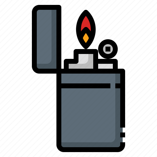 Lighter, flammable, fire, smoking, burn icon - Download on Iconfinder