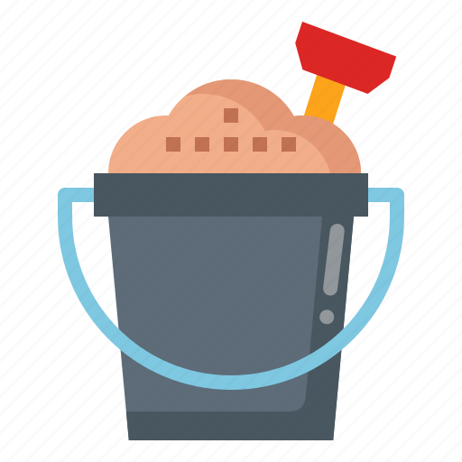 Sand, bucket, firefighter, gardening, emergency, beach icon - Download on Iconfinder