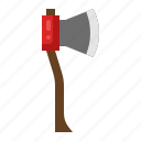 axe, hatchet, weapon, chopping, woodcutter