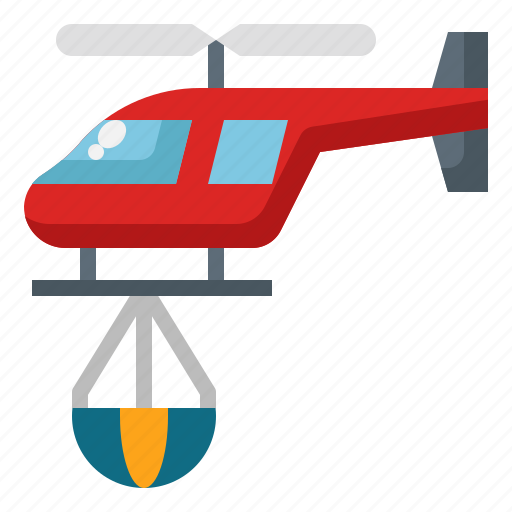 Helicopter, firefighter, fireman, emergency, aviation icon - Download on Iconfinder