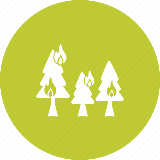 Disaster, fire, firefighter, flame, forest, nature, wildfire icon ...