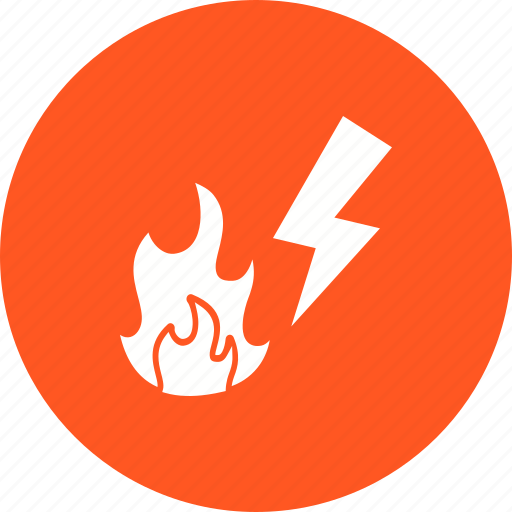 Building, burnt, circuit, current, electric, fire, voltage icon - Download on Iconfinder