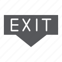 arrow, doorway, emergency, escaoe, evacuation, exit