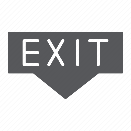 Arrow, doorway, emergency, escaoe, evacuation, exit icon - Download on Iconfinder