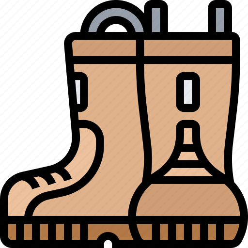 Boots, firefighter, fireman, protective, safety icon - Download on Iconfinder