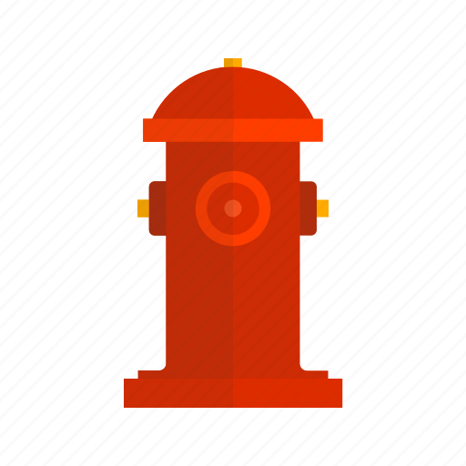 Emergency, fire, firefighter, hydrant, red, safety, water icon - Download on Iconfinder