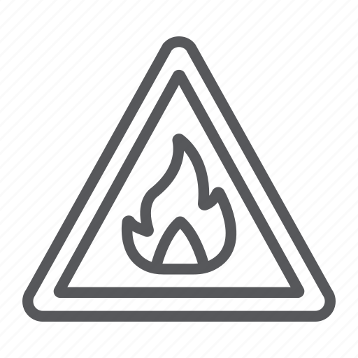 Attention, flammable, risk, security, sign, warning icon - Download on Iconfinder