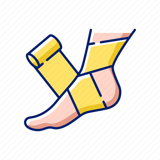 Bandage, ache, injury, foot icon - Download on Iconfinder