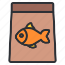 fish, package, delivery, gift, ocean, sea, seafood, food, parcel