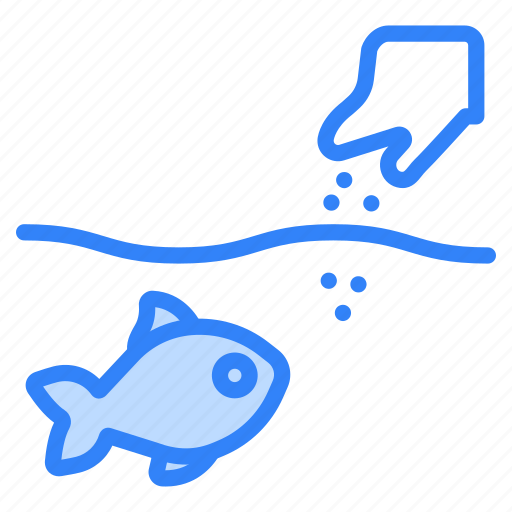 Fish, feeding, fish food, pet, feed, bowl, bag icon - Download on Iconfinder