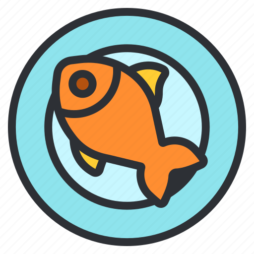 Fish, sea food, plate, ocean, water, seafood, sea icon - Download on Iconfinder