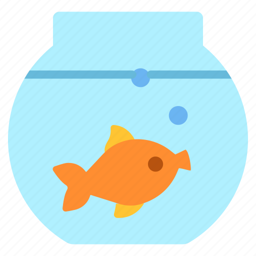Fish, aquarium, fish tank, fish bowl, goldfish, pet, animals icon - Download on Iconfinder