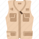 vest, fishing, jacket, clothing, garment
